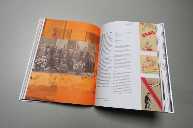 Jubileumboek over 100 jaar cooperatief bankieren en maatschappelijk betrokken zijn, met een onderscheidend design door TheSign Merkenbouwer